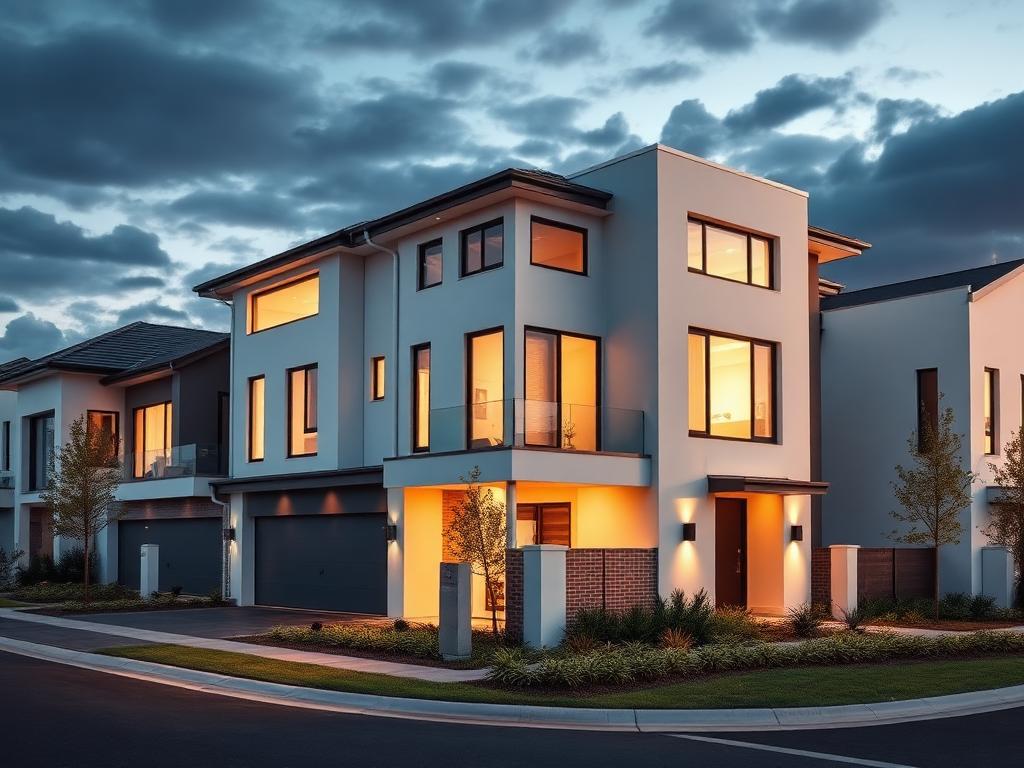 Modern townhouse development
